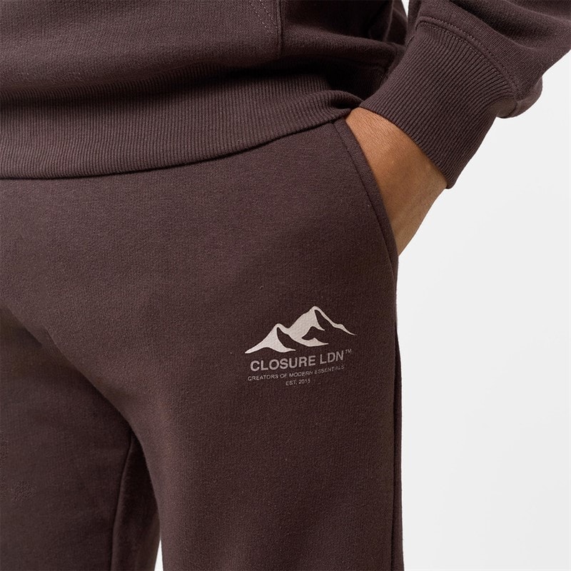 Closure London Heren Berg Silhouet Trainingspak Bruin/Stone - Afbeelding 3