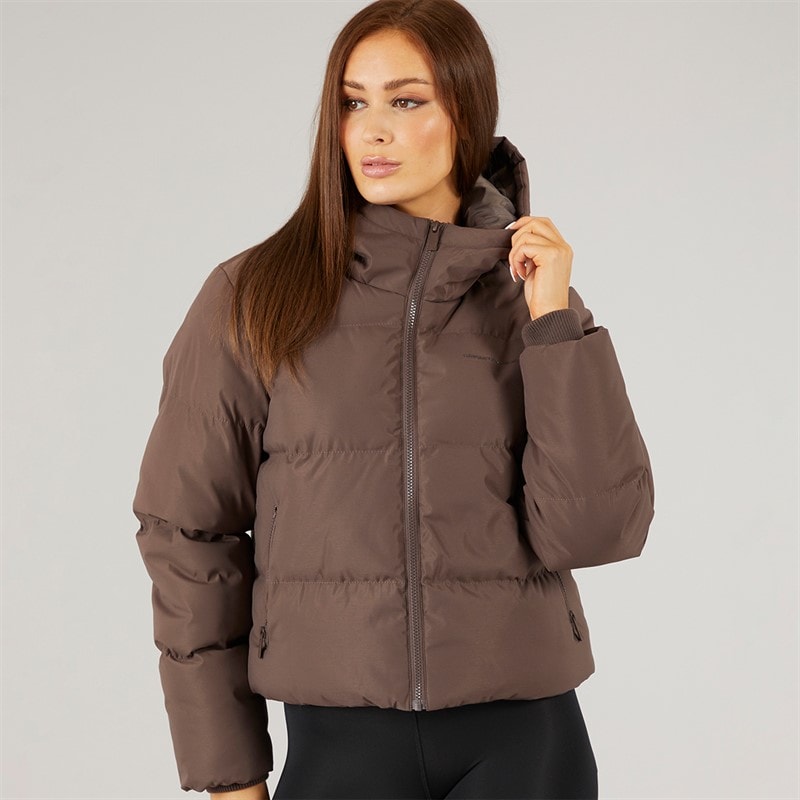 Closure London Damen Storm Manschette Kurze Steppjacke Kaffee - Bild 3