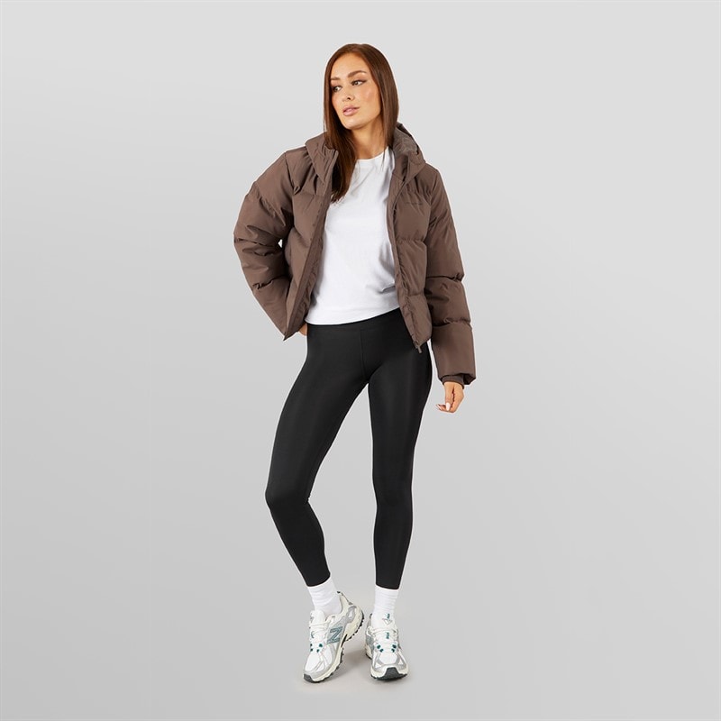 Closure London Damen Storm Manschette Kurze Steppjacke Kaffee - Bild 4