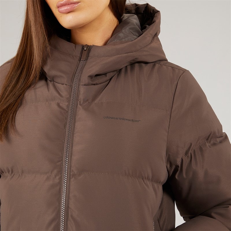 Closure London Damen Storm Manschette Kurze Steppjacke Kaffee - Bild 5