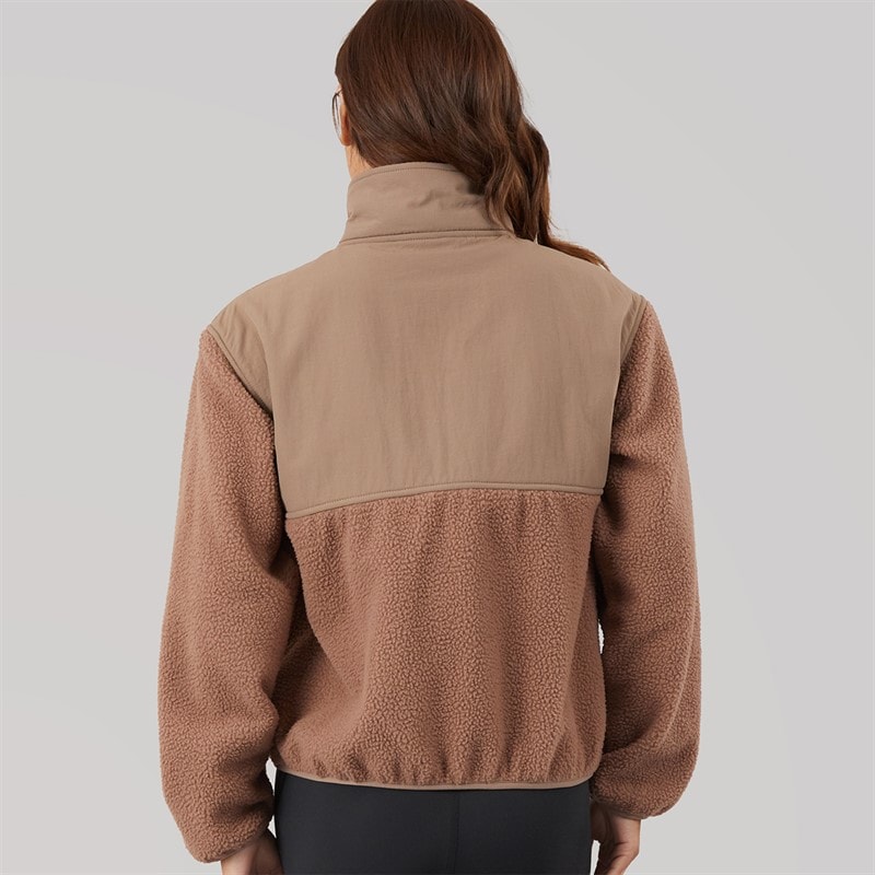 Closure London Veste technique en borg Femme Moka - Image 2