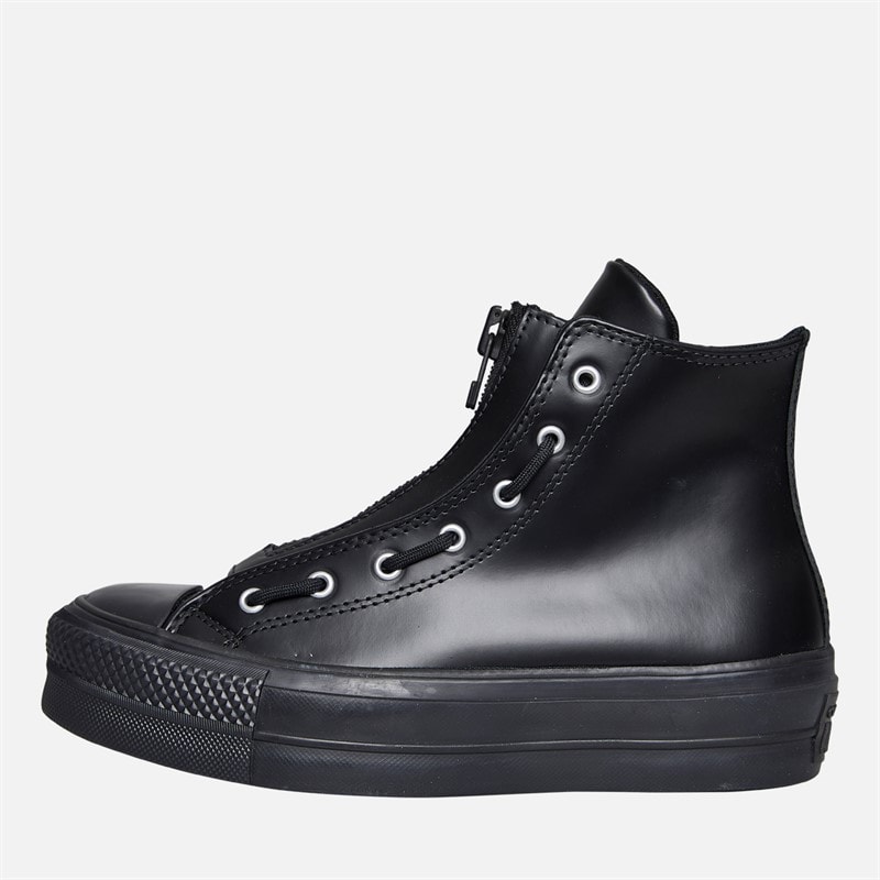 Converse Chuck Taylor All Star Lift Hi Platform skórzane trainersy dla niej kolor czarny/Total Eclipse/czarny – zdjęcie  5