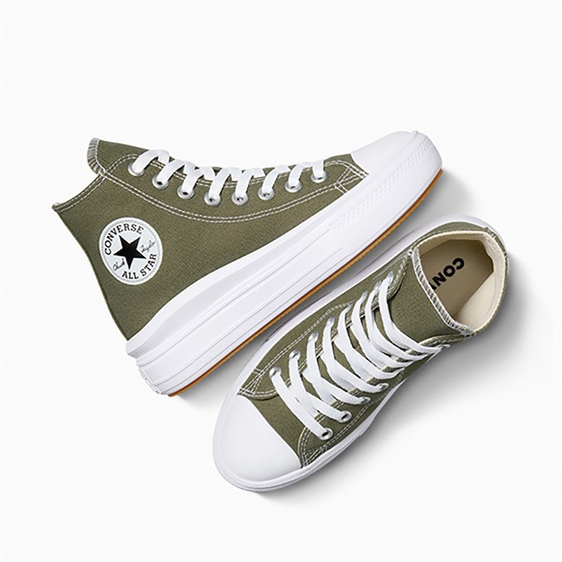 Converse Dames Chuck Taylor All Star Move Hi Sneakers Utility / Wit / Zwart - Afbeelding 4