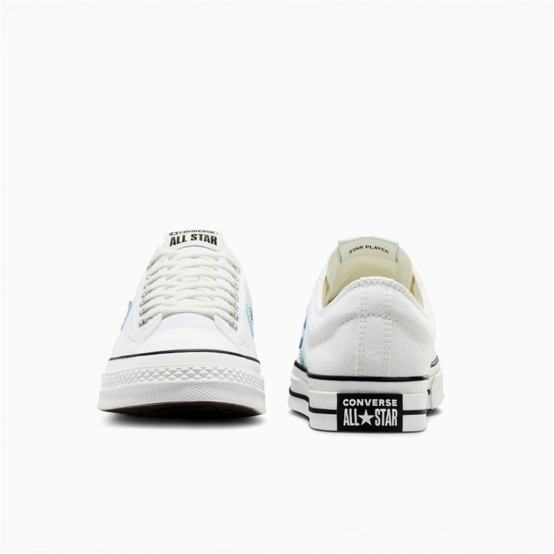 Converse Star Player 76 Ox Sneakers Wit / Ocean Drip / Zwart - Afbeelding 3