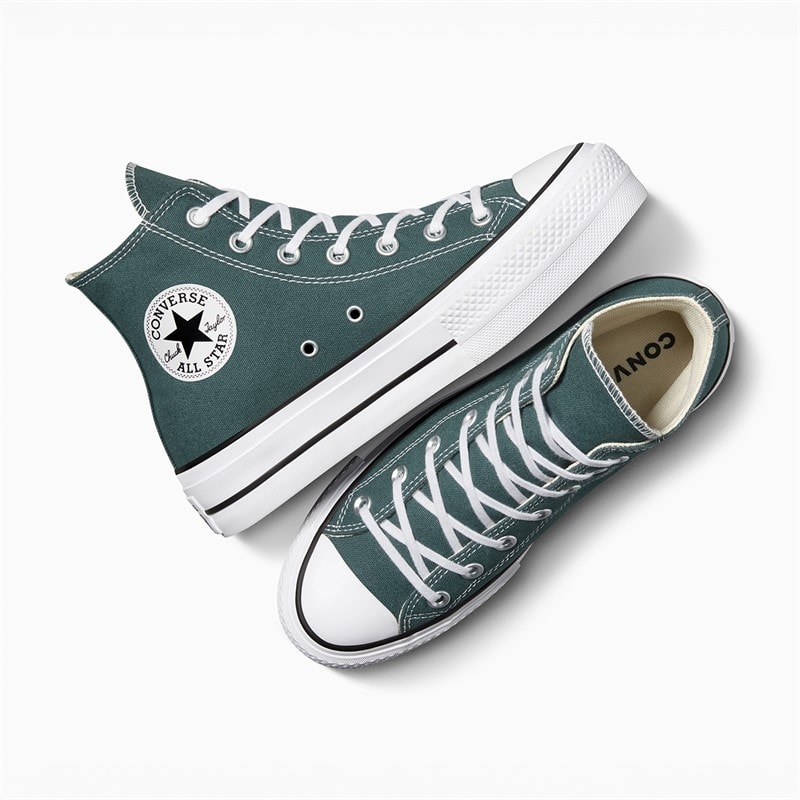 Converse Dames Chuck Taylor All Star Lift Platform Hoge Sneakers True Nature / Natural Ivory - Afbeelding 4