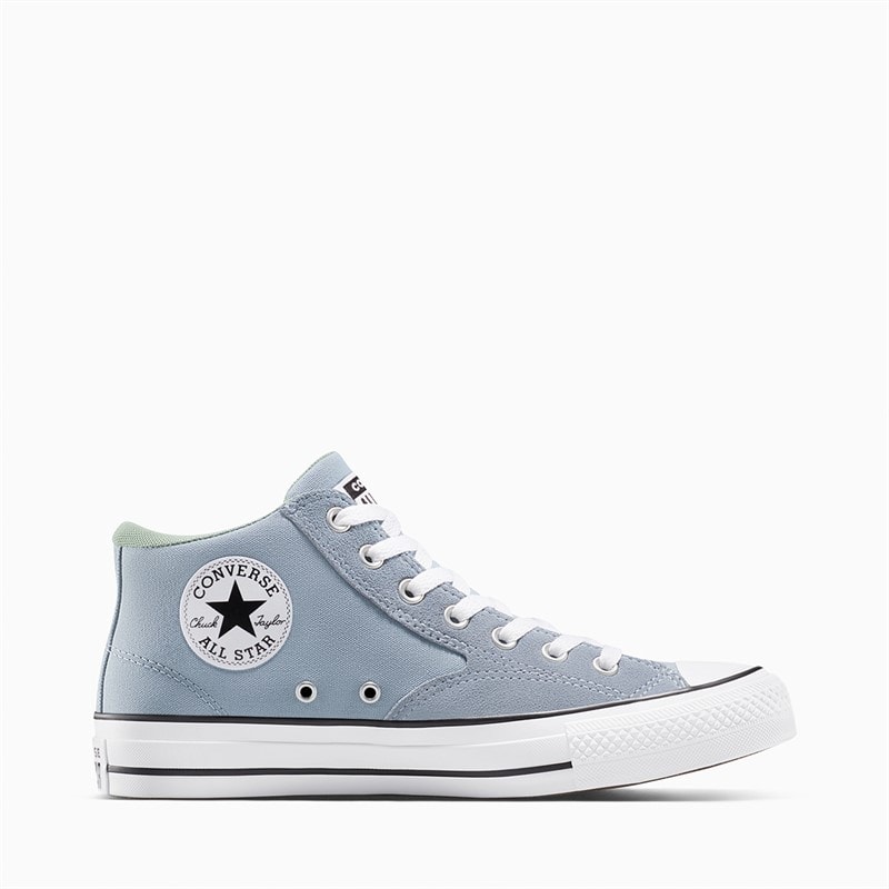 Converse Heren Chuck Taylor All Star Malden Street Mid Canvas En Suède Sneakers Wet Stone/White/Black - Afbeelding 1