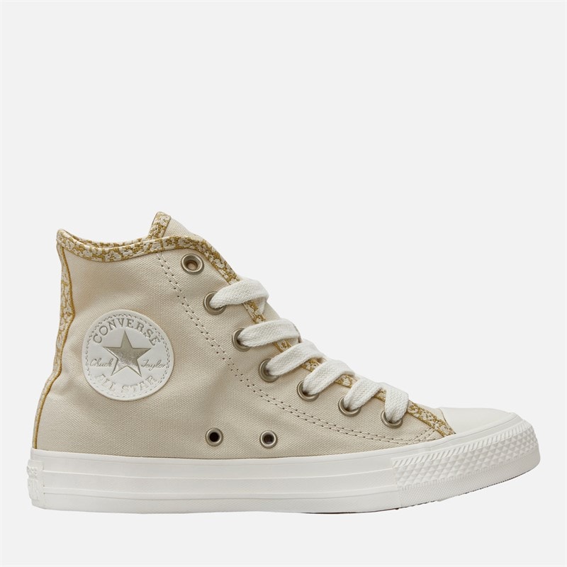 Converse Dames Chuck Taylor All Star Hi Leopard Sneakers Natural Ivory/Light Gold/Egret - Afbeelding 1