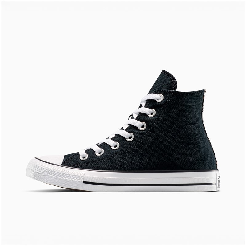 Converse Chuck Taylor All Star Hi Luipaard Sneakers Zwart/Coastal Dune/Egret - Afbeelding 5