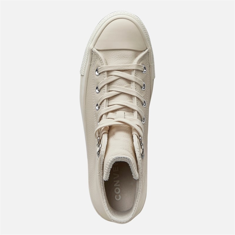 Converse Chuck Taylor All Star Hi Trainers en Cuir Light Dune/Egret/Light Dune - Image 4