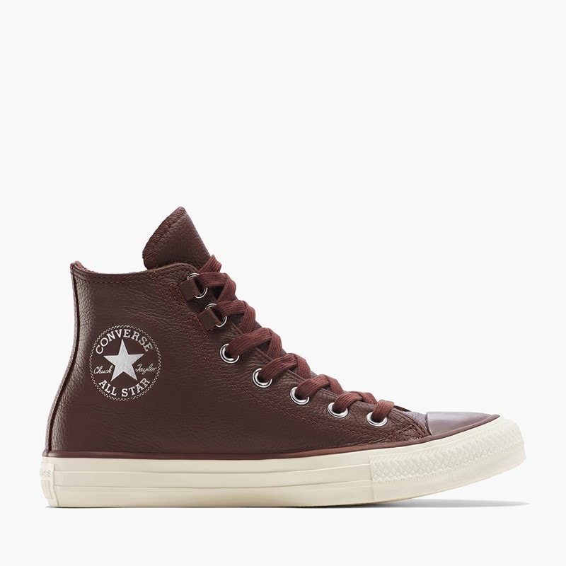 Converse Chuck Taylor All Star Hi Leer Sneakers Totally Fudged/Egret - Afbeelding 1