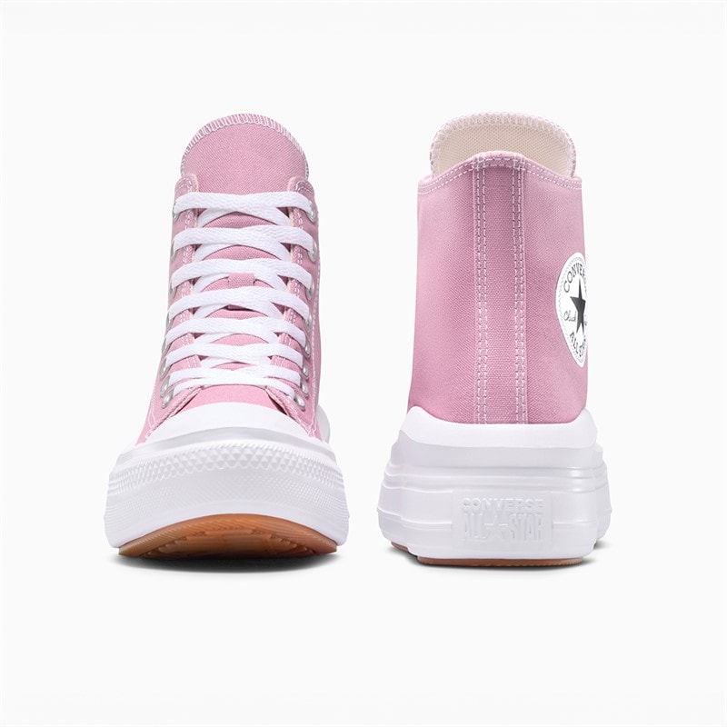 Converse Dames Chuck Taylor All Star Move Platform Sneakers Cliffside Rose/Wit/Zwart - Afbeelding 3