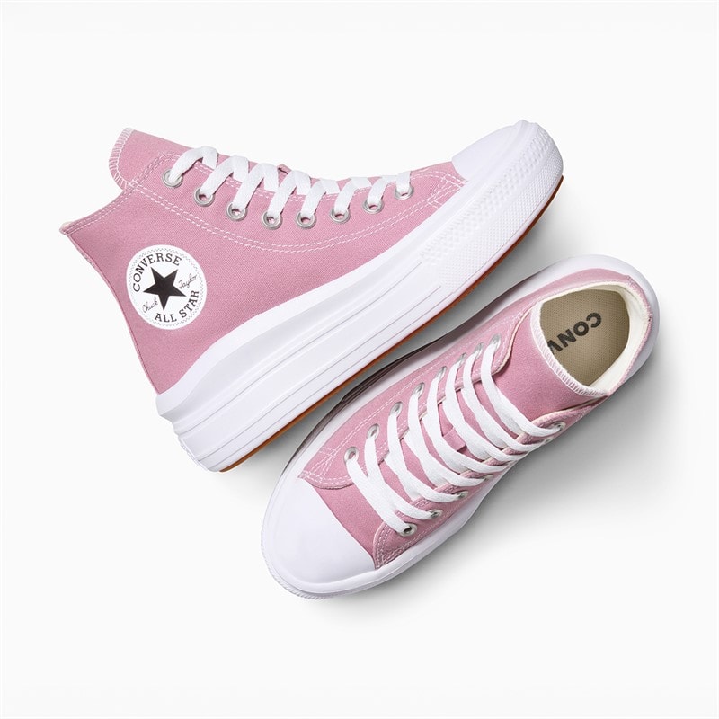 Converse Dames Chuck Taylor All Star Move Platform Sneakers Cliffside Rose/Wit/Zwart - Afbeelding 4