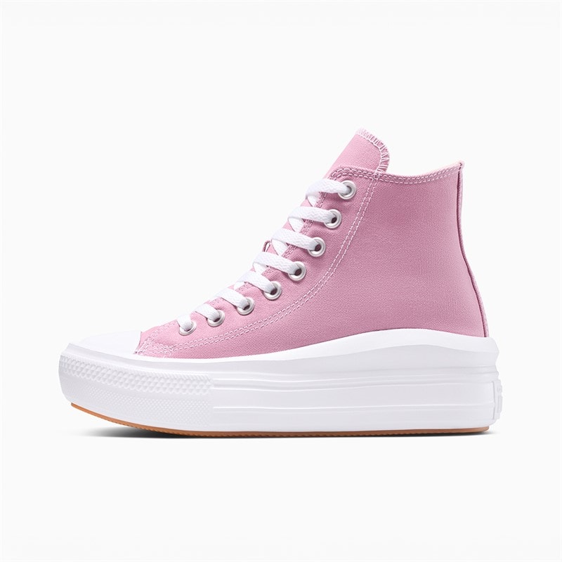 Converse Dames Chuck Taylor All Star Move Platform Sneakers Cliffside Rose/Wit/Zwart - Afbeelding 5