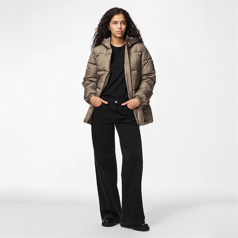 Pieces Dames Maddie Jassen Bruin - Afbeelding 4