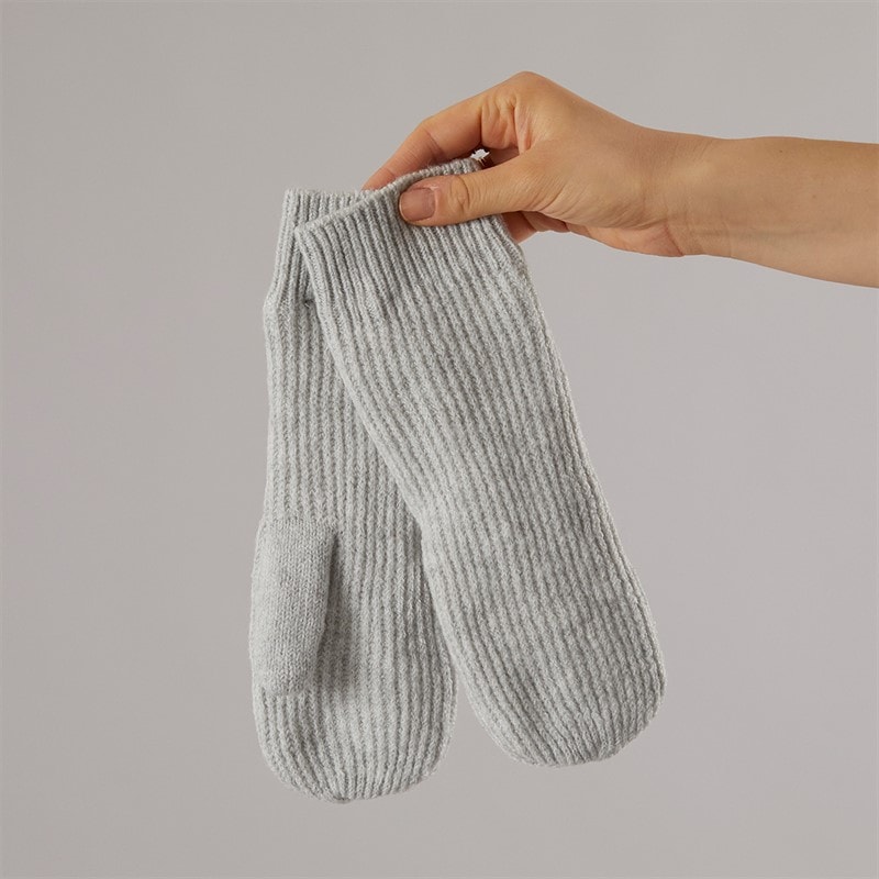 Pieces Damen Benilla Handschuhe Grau - Bild 2