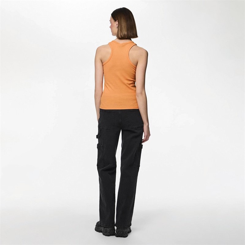 Pieces Débardeur de sport Ruka Femme - Tangerine - Image 2