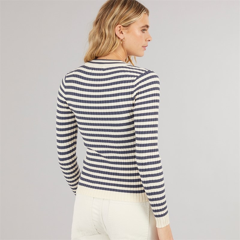 Pieces Crista sweter z okrągłym dekoltem dla niej kolor Ombre Blue – zdjęcie  2