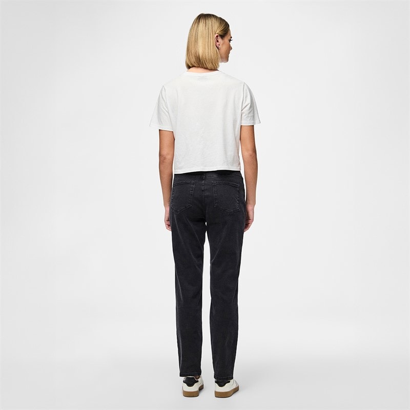 Pieces Damen Kesia Mom Jeans Black Denim - Bild 3