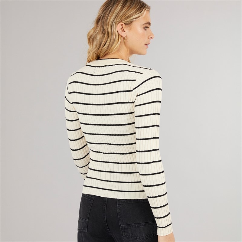 Pieces Pull Crista col rond en tricot Femme Birch - Image 2