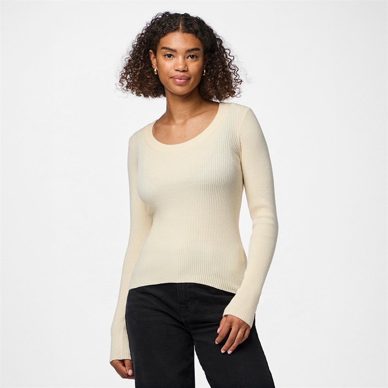 Pieces Dames Mira Gebreide Top Birch