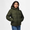 Pieces Damen Janni kurze Daunenjacke Forest Night