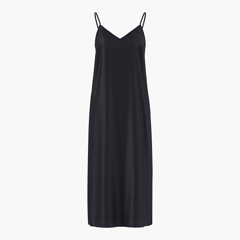 Pieces Damen Jessa Maxikleid Schwarz