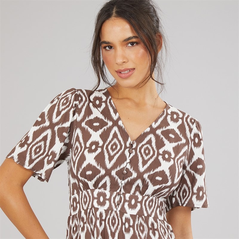 Pieces Damen Tala Midi Kleid Cloud Dancer - Bild 3