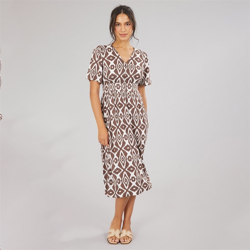 Pieces Damen Tala Midi Kleid Cloud Dancer - Bild 4