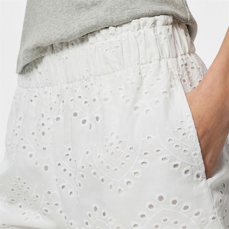 Pieces Damen Vilde Gewebte Shorts Bright White - Bild 2