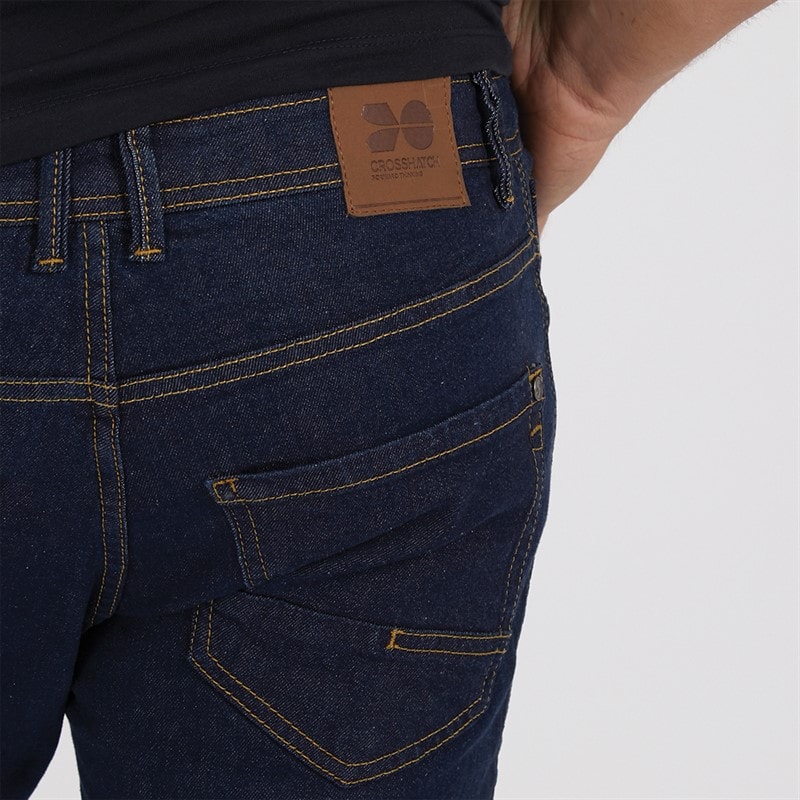 Crosshatch Jean Homme Buraca Coupe Ajustée Indigo - Image 3