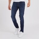 Crosshatch Heren Buraca Slim Fit Jeans Donkergewassen