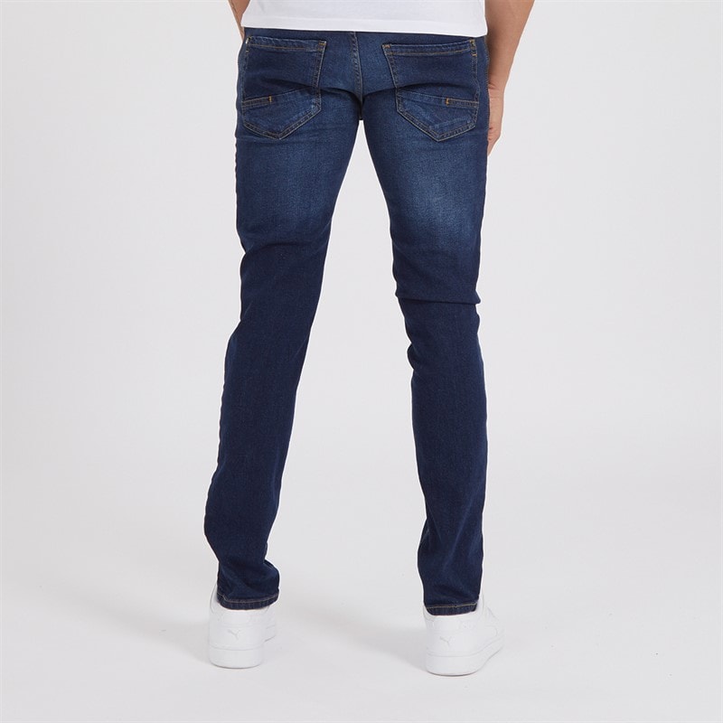 Crosshatch Buraca jeansy o kroju „slim fit” dla niego kolor ciemnoniebieski – zdjęcie  2