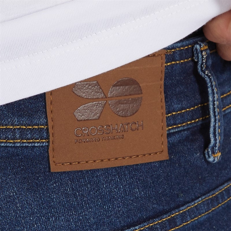 Crosshatch Buraca jeansy o kroju „slim fit” dla niego kolor ciemnoniebieski – zdjęcie  3