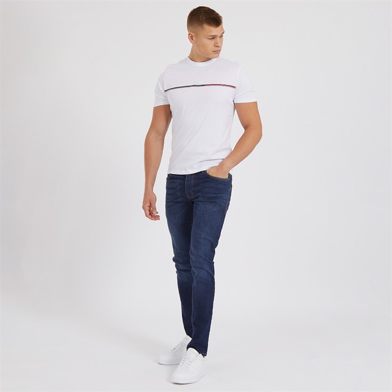 Crosshatch Buraca jeansy o kroju „slim fit” dla niego kolor ciemnoniebieski – zdjęcie  4
