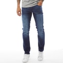 Crosshatch Jean Slim New Svelte Homme Délavé Foncé