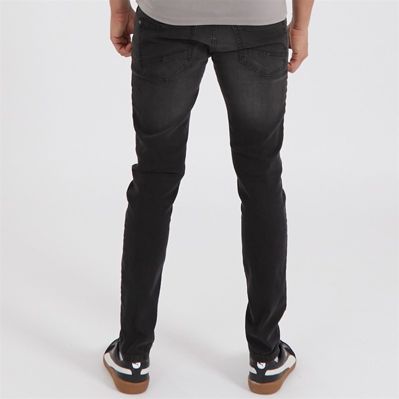 Crosshatch Jean Slim Buraca Homme Noir Délavé - Image 2
