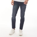 Crosshatch Heren Barbeck Slim Jeans Blauw Zwart