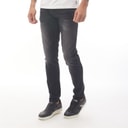 Crosshatch Heren Barbeck Slim Jeans Gewassen Zwart