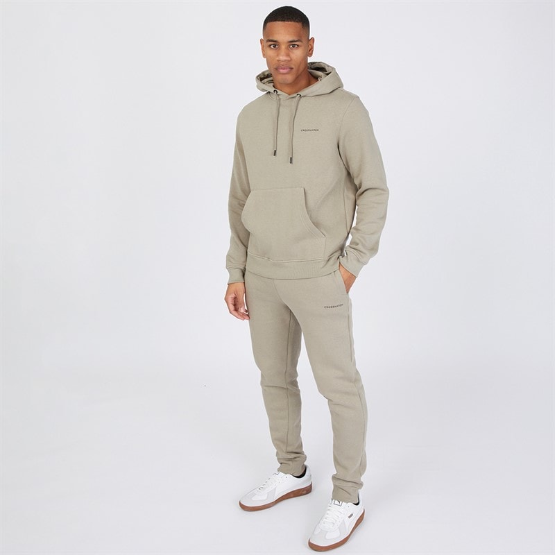 Crosshatch Ensemble sweat-shirt et jogging Chelmere Homme Gris foncé - Image 1