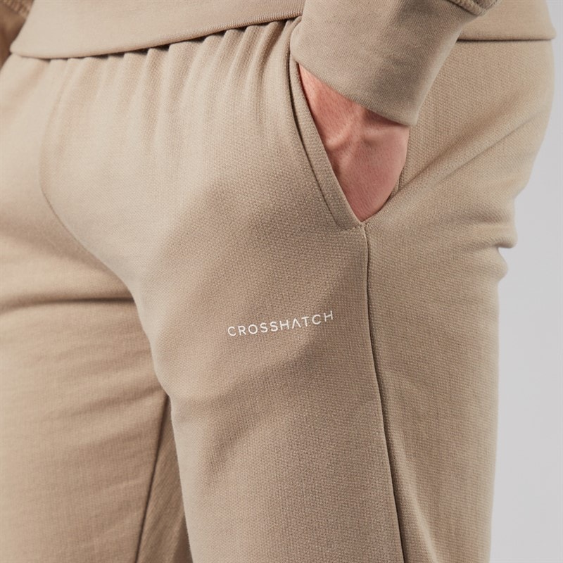 Crosshatch Herentrainerbroek Traymax Set van 2 Khaki/Stone - Afbeelding 3