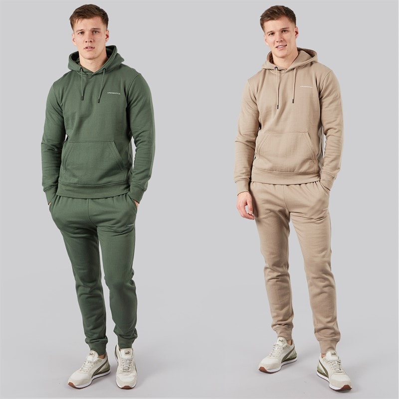 Crosshatch Herentrainerbroek Traymax Set van 2 Khaki/Stone - Afbeelding 4