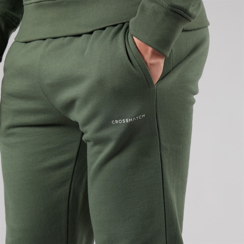 Crosshatch Herentrainerbroek Traymax Set van 2 Khaki/Stone - Afbeelding 5