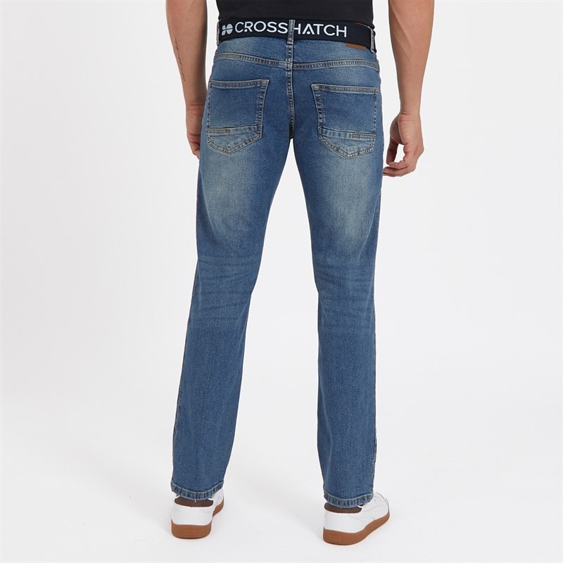 Crosshatch Jean's Homme Coupe Droite Stone Wash - Image 2