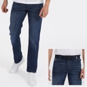 Crosshatch Jean's Homme Coupe Droite Denim Foncé