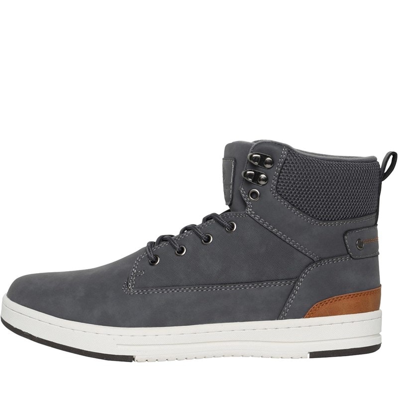 Crosshatch Herren Staiger High-Top Sneaker Grau - Bild 1