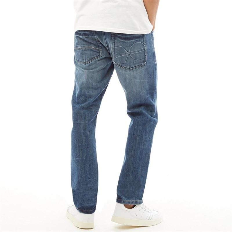 Crosshatch Jeansy o kroju „straight fit” dla niego kolor Stone Wash – zdjęcie  2