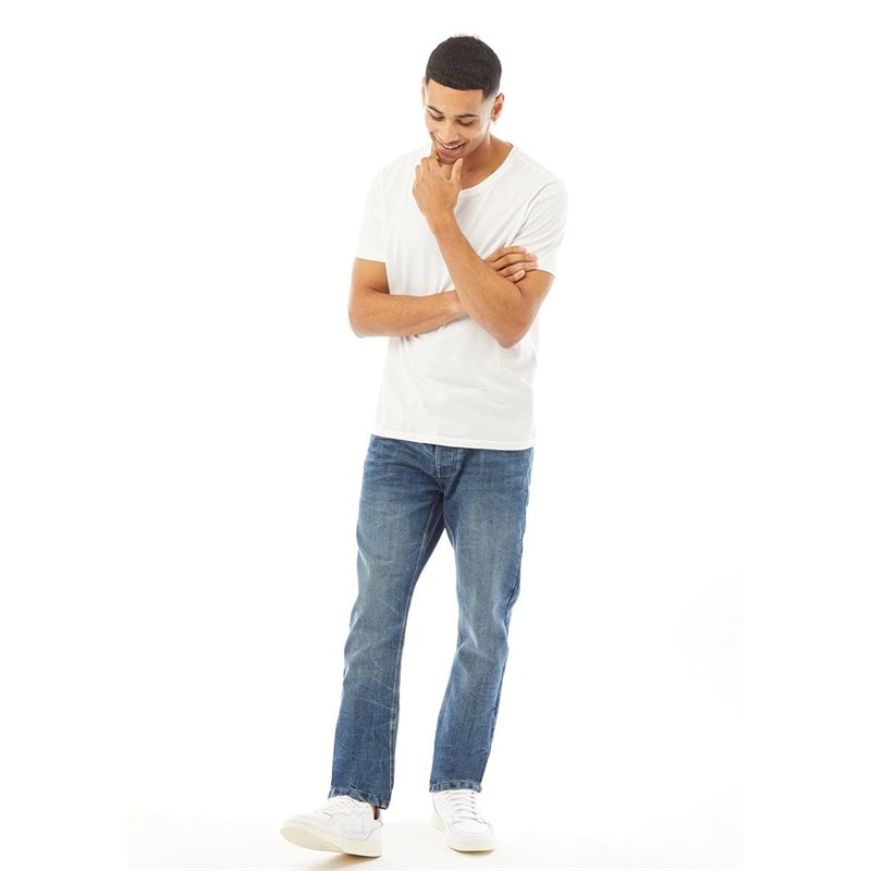 Crosshatch Jeansy o kroju „straight fit” dla niego kolor Stone Wash – zdjęcie  4