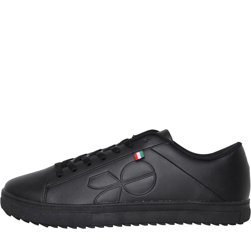 Crosshatch Herenschoenen Gleaton Sneakers Zwart Mono - Afbeelding 1