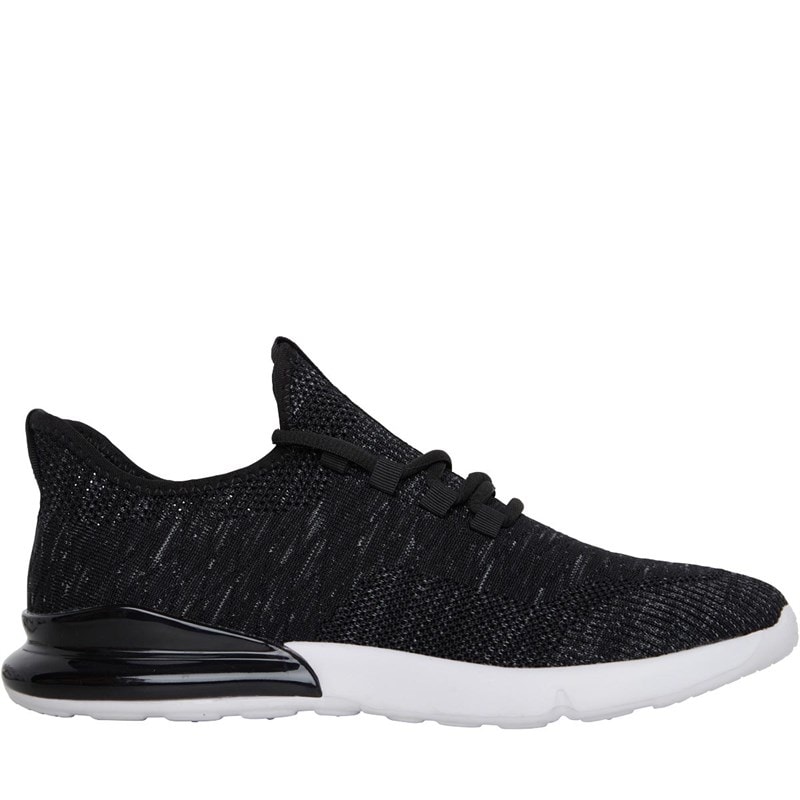 Crosshatch Heren Smitlay Sneakers Zwart - Afbeelding 5