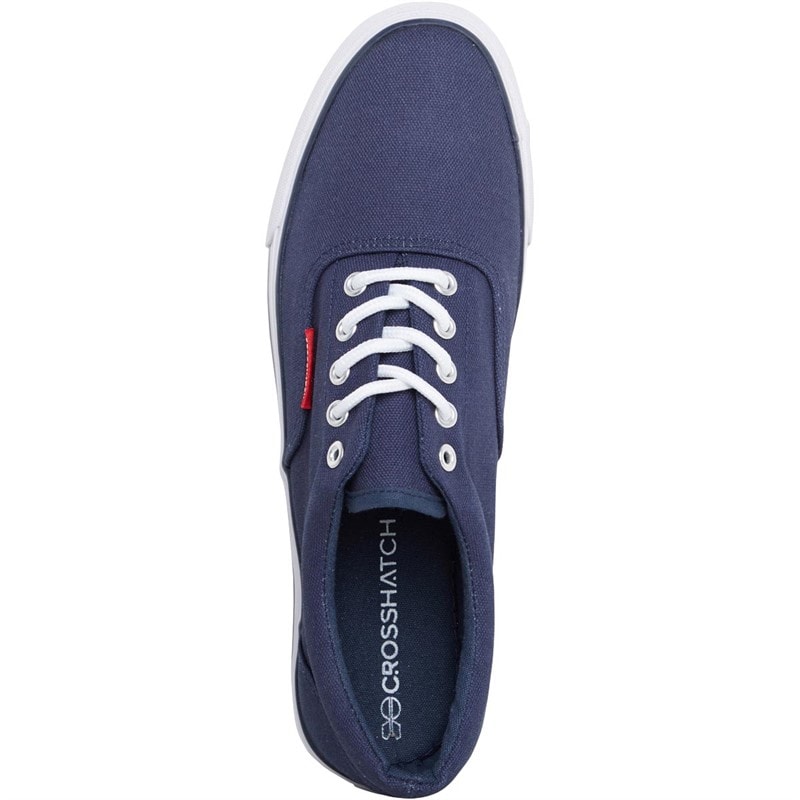 Crosshatch Heren Airwalk Canvas Pumps Navy - Afbeelding 4